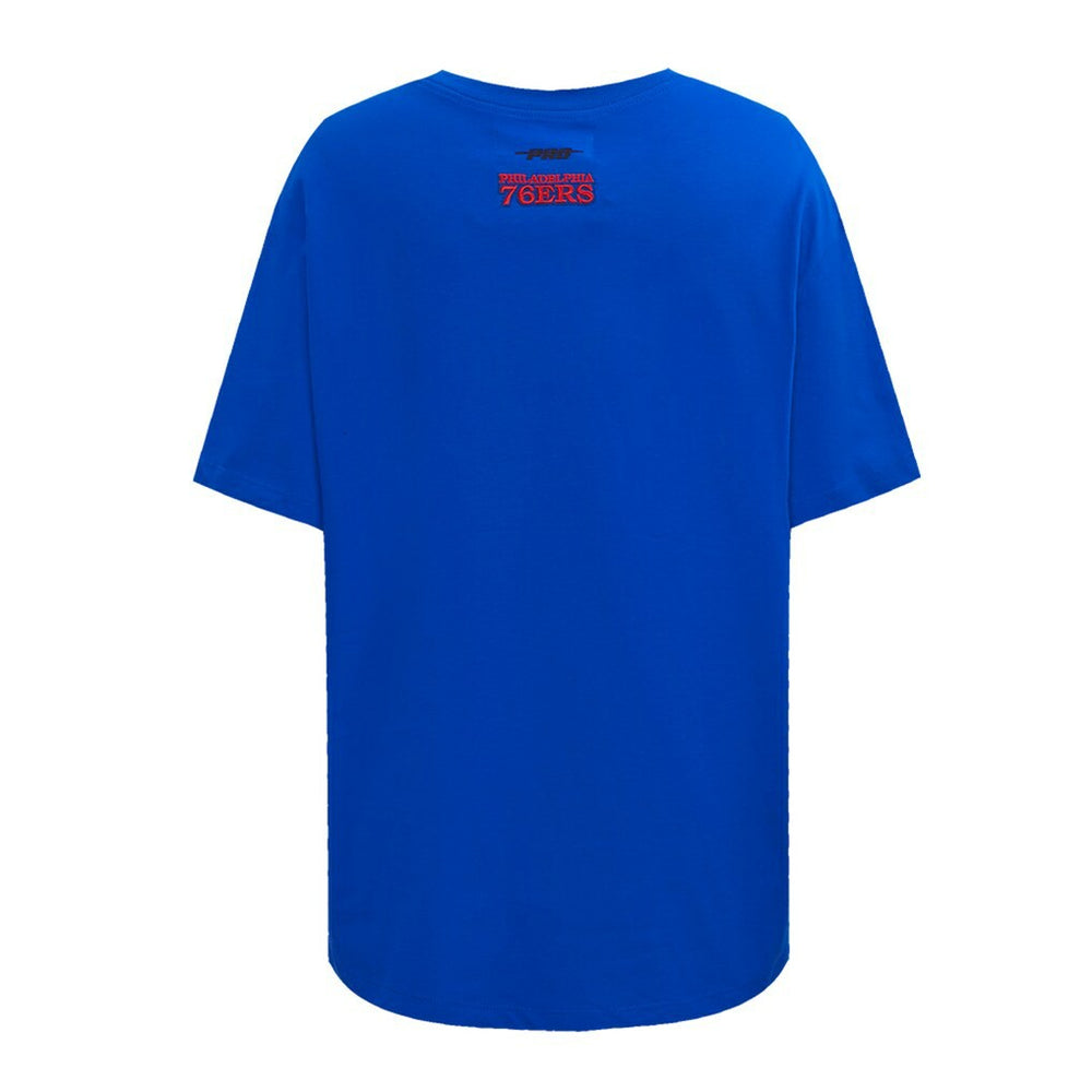 Royal Philadelphia 76ers Pro Standard Women's Script Boyfriend T-Shirt | NBA