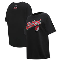 Black Sacramento Kings Pro Standard Women's Script Boyfriend T-Shirt | NBA