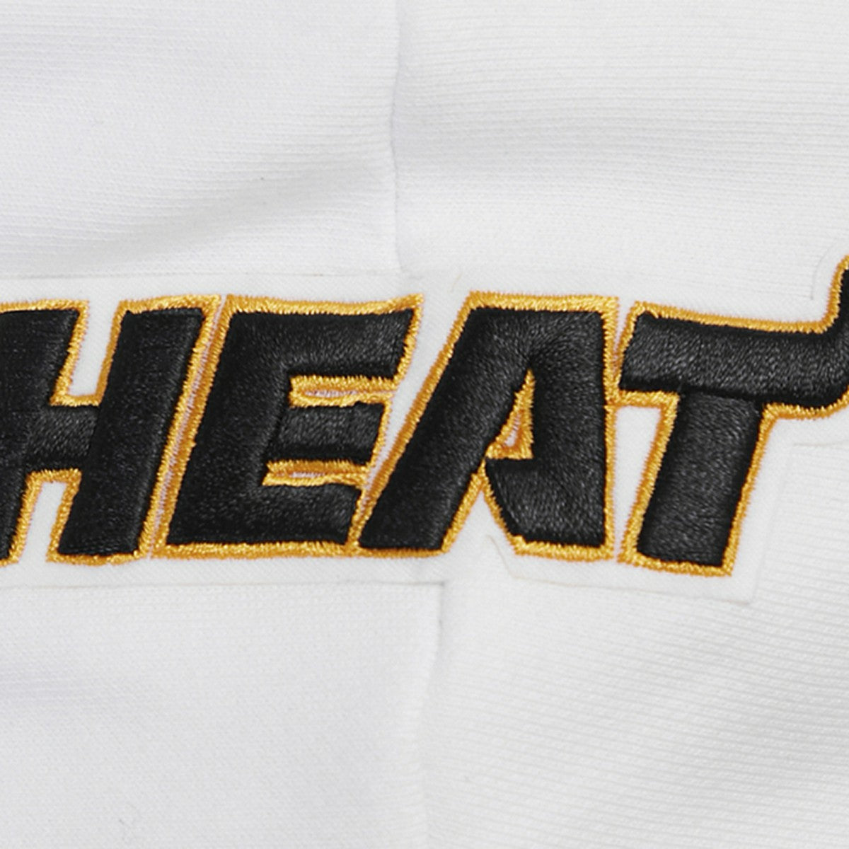 White Miami Heat Pro Standard Women's Script Tail Cropped Pullover Hoodie | NBA
