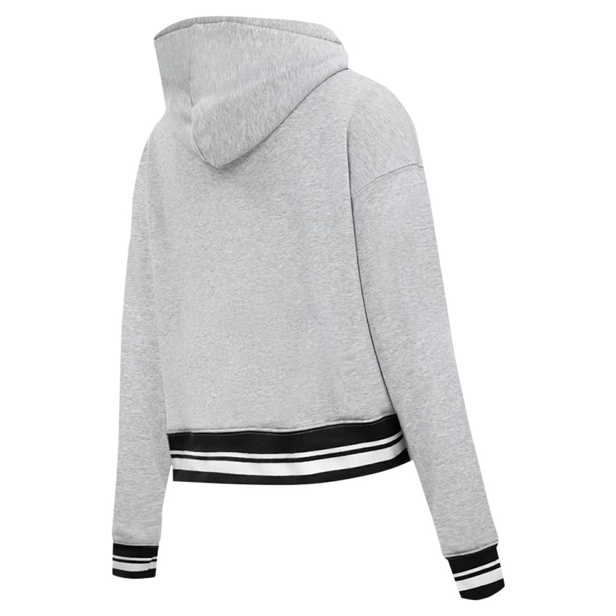 Heather Gray Phoenix Suns Pro Standard Women's Script Tail Cropped Pullover Hoodie | NBA