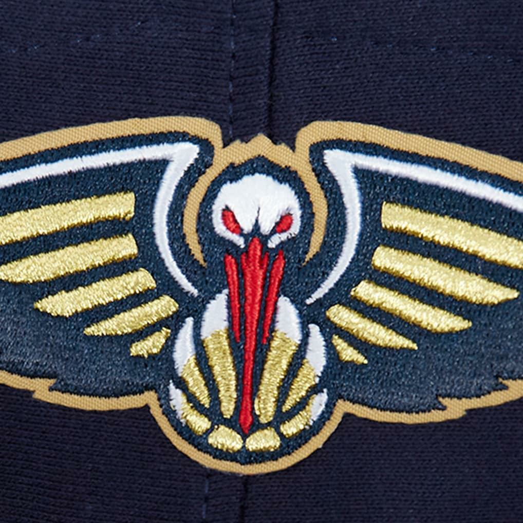 Navy New Orleans Pelicans Pro Standard Script Tail Pullover Hoodie | NBA