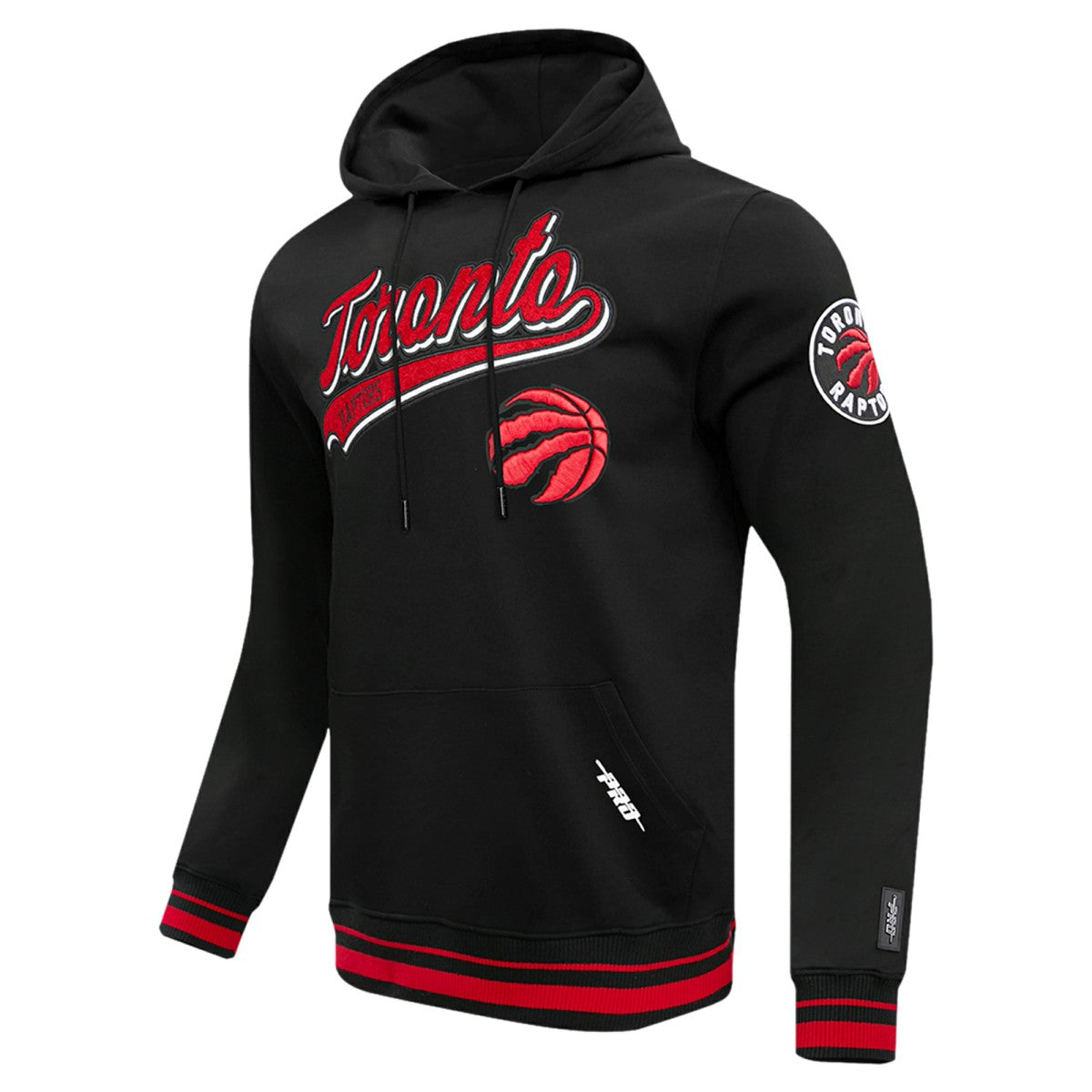 Black Toronto Raptors Pro Standard Script Tail Pullover Hoodie | NBA