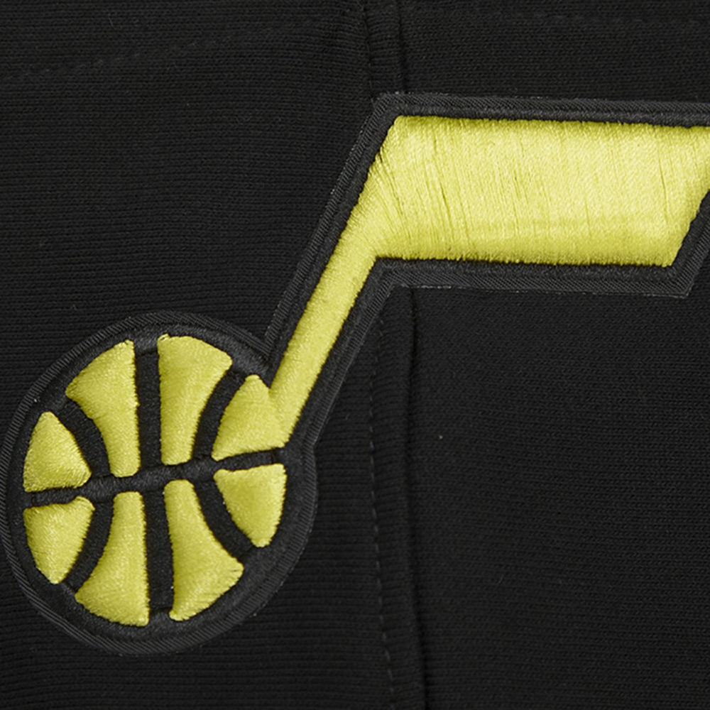Black Utah Jazz Pro Standard Script Tail Pullover Hoodie | NBA