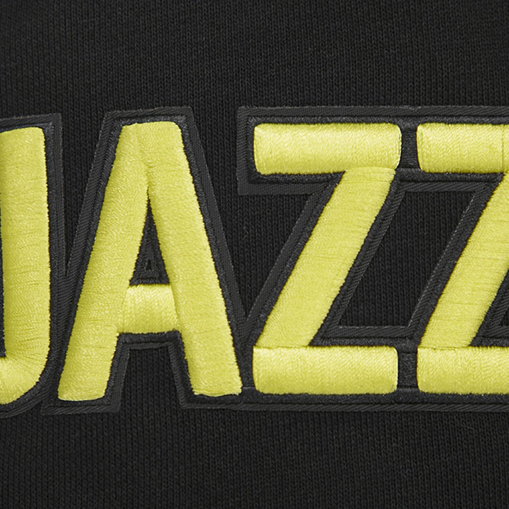 Black Utah Jazz Pro Standard Script Tail Pullover Hoodie | NBA