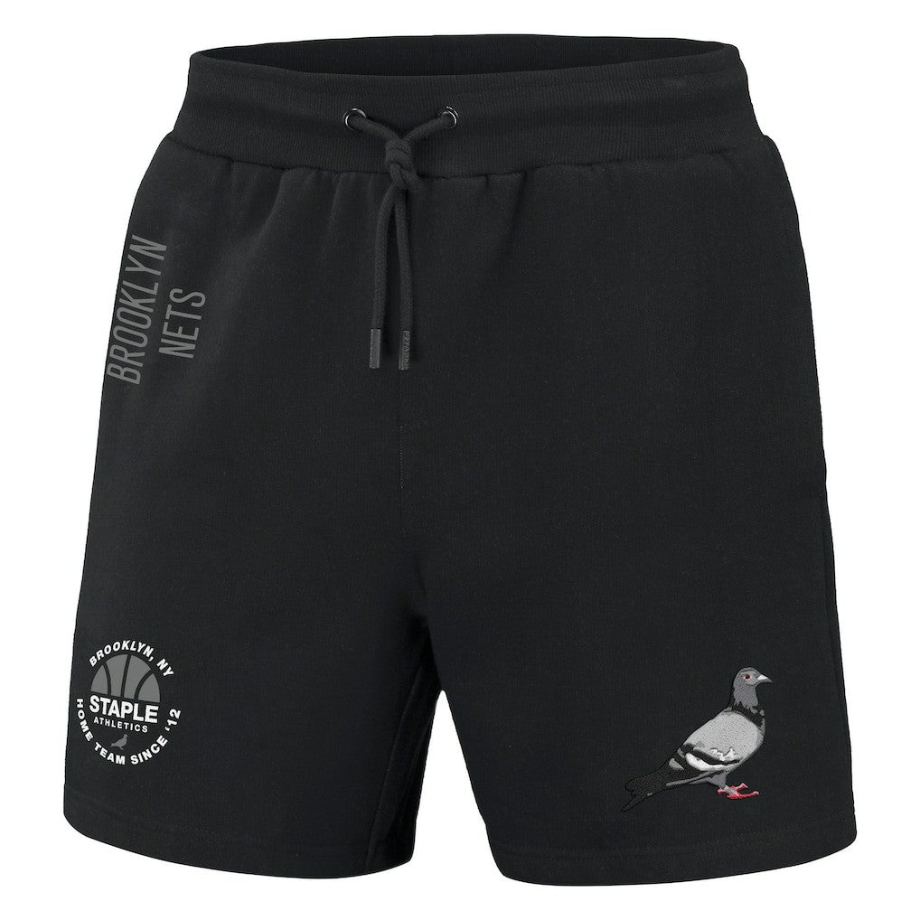 Black Brooklyn Nets NBA x Staple Home Team Shorts | NBA