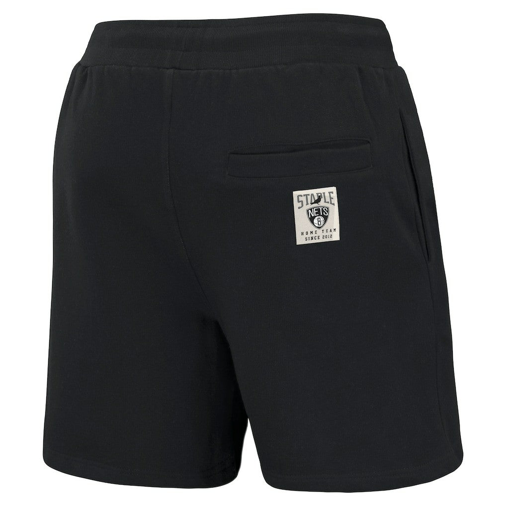Black Brooklyn Nets NBA x Staple Home Team Shorts | NBA