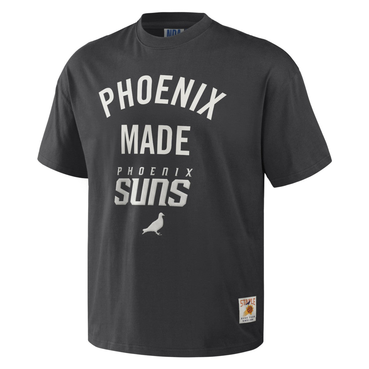 Anthracite Phoenix Suns NBA x Staple Heavyweight Oversized T-Shirt | NBA
