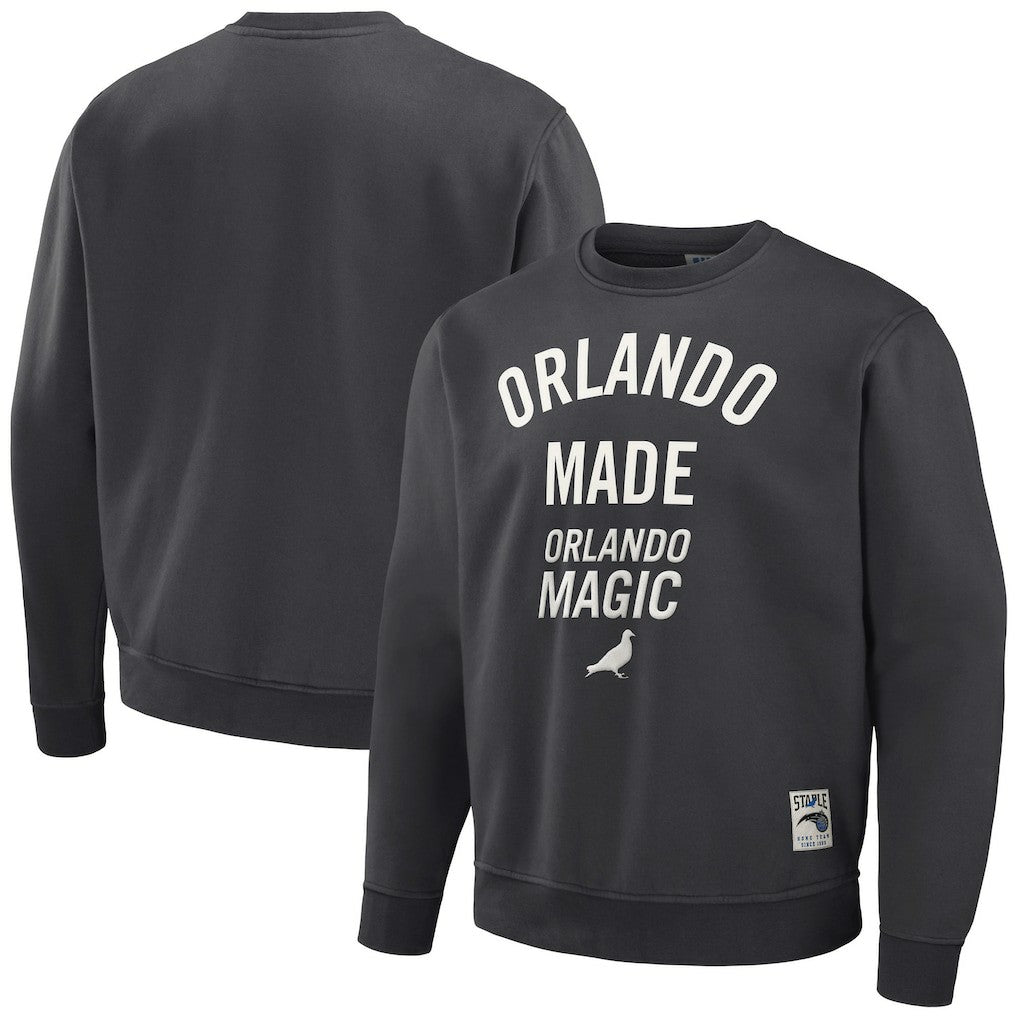 Anthracite Orlando Magic NBA x Staple Plush Pullover Sweatshirt | NBA
