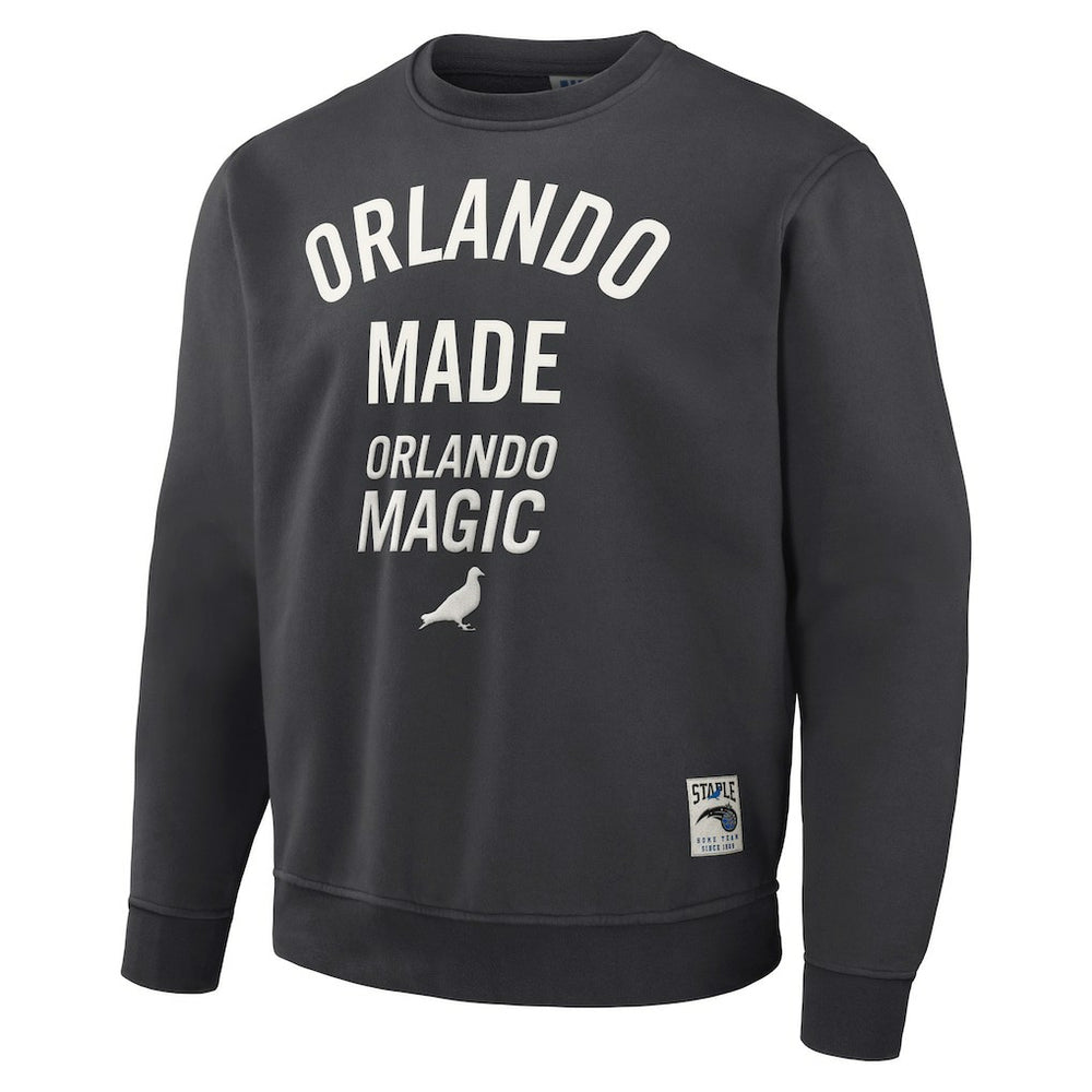 Anthracite Orlando Magic NBA x Staple Plush Pullover Sweatshirt | NBA