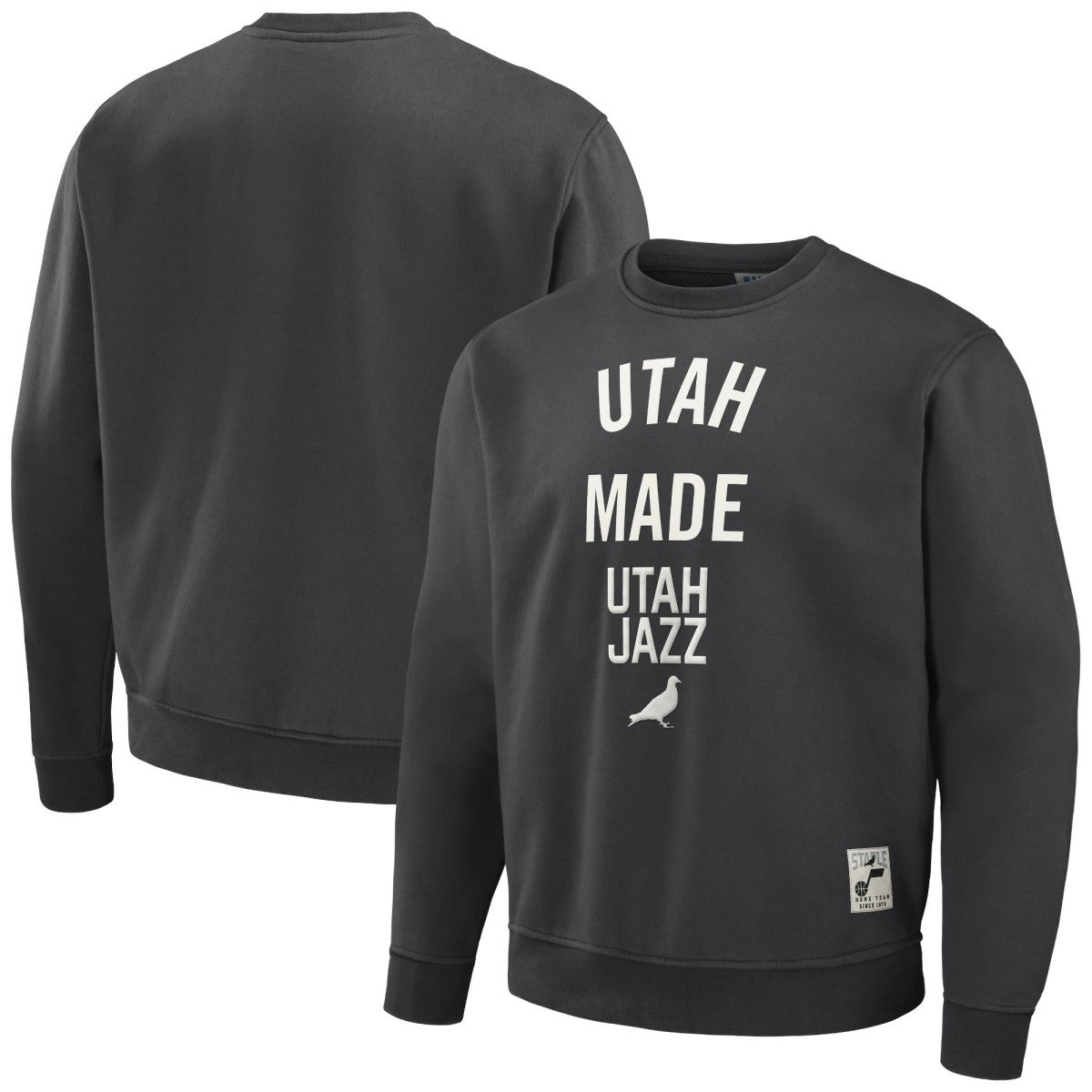 Anthracite Utah Jazz NBA x Staple Plush Pullover Sweatshirt | NBA