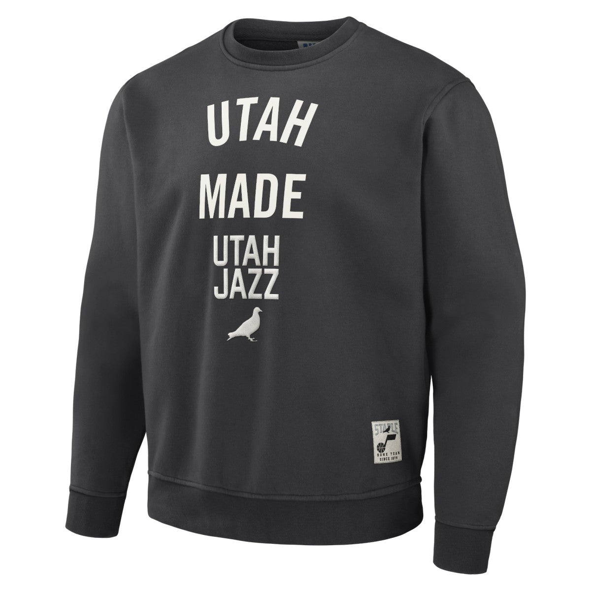 Anthracite Utah Jazz NBA x Staple Plush Pullover Sweatshirt | NBA