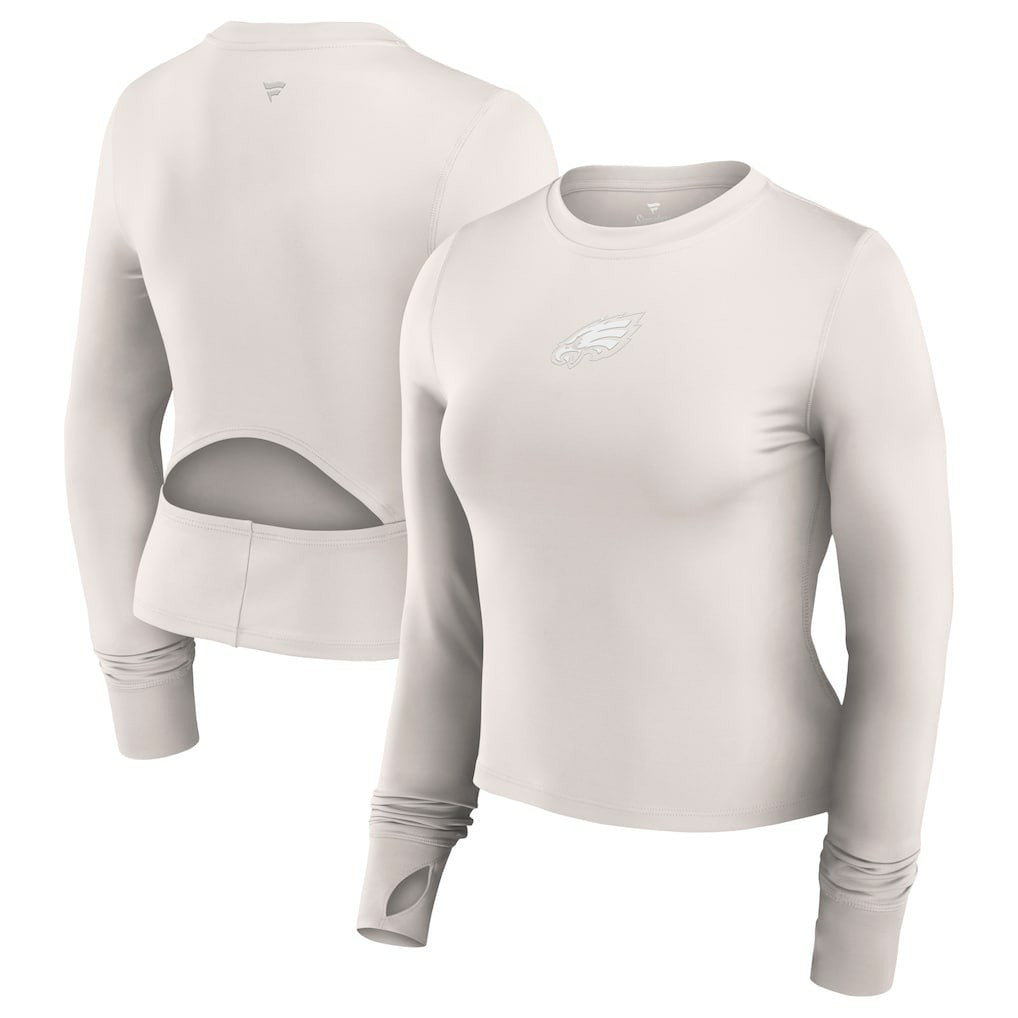 Philadelphia Eagles Women's Studio Fitted Long Sleeve Gym Top | NFL On sale