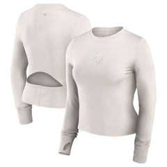 Minnesota Vikings Women's Studio Fitted Long Sleeve Gym Top | NFL Discount