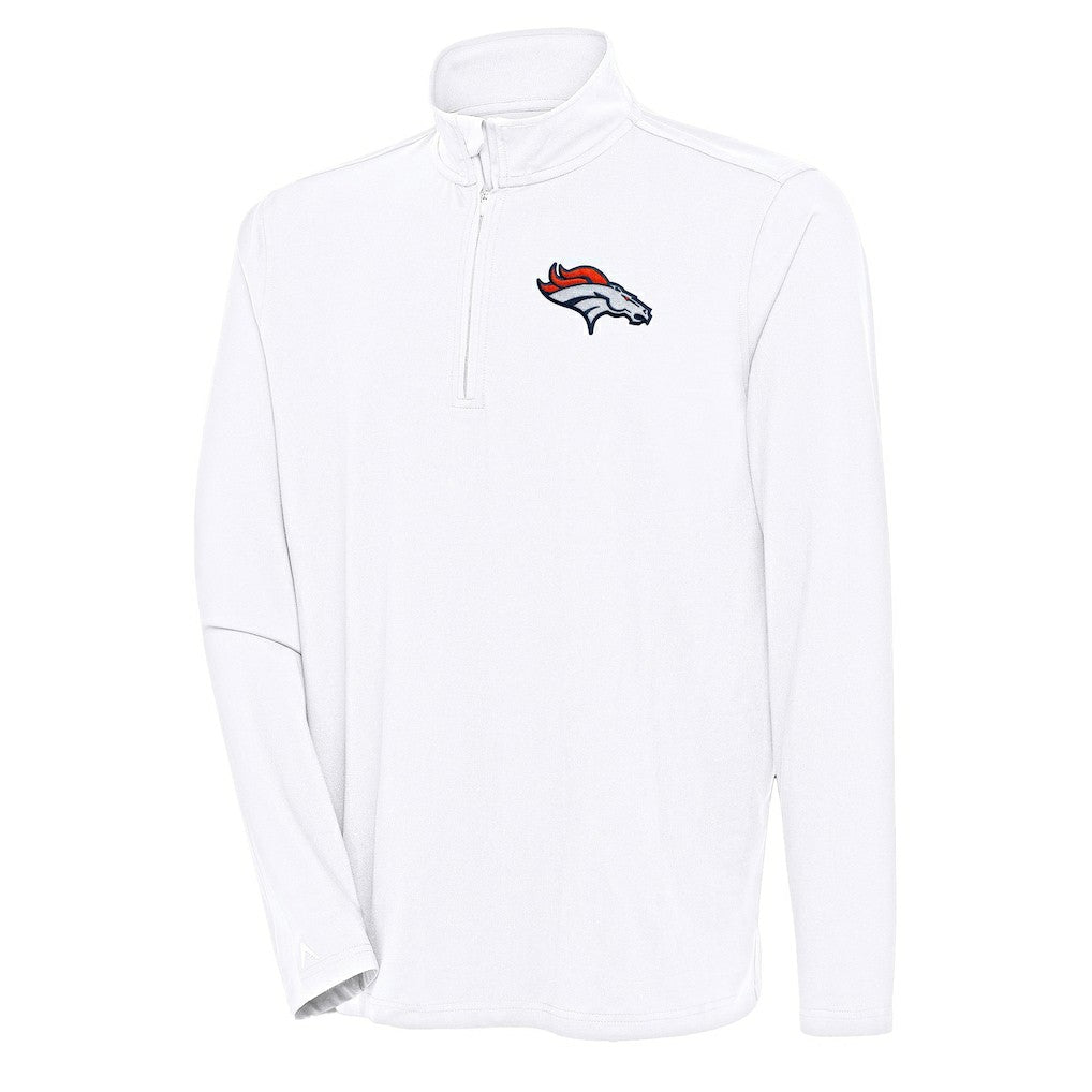 Denver Broncos Antigua Hunk Quarter-Zip Pullover Top | NFL Near me