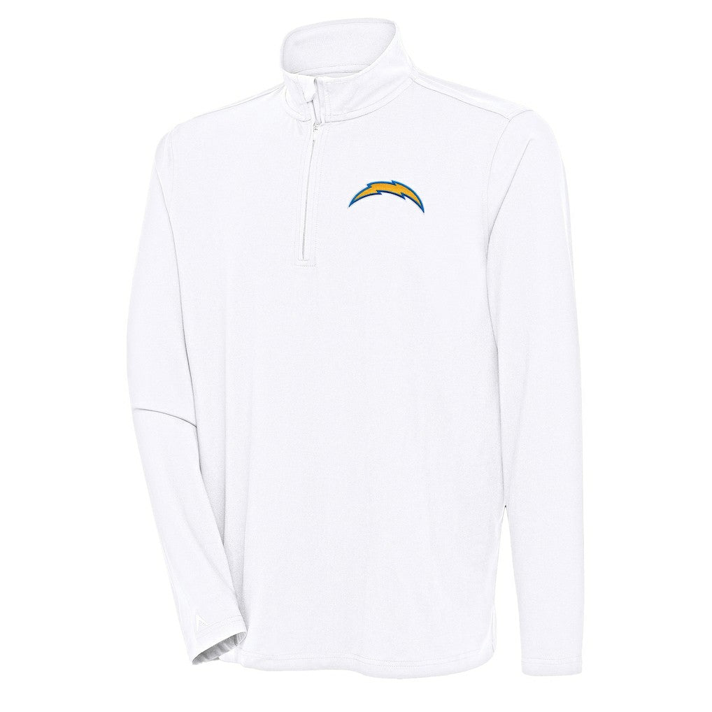 Los Angeles Chargers Antigua Hunk Quarter-Zip Pullover Top | NFL Outlet