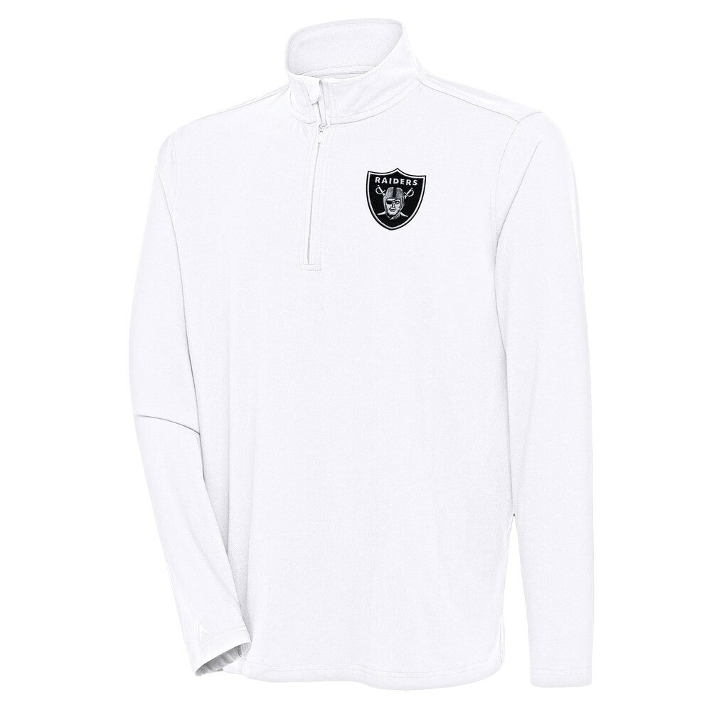 Las Vegas Raiders Antigua Hunk Quarter-Zip Pullover Top | NFL Hot