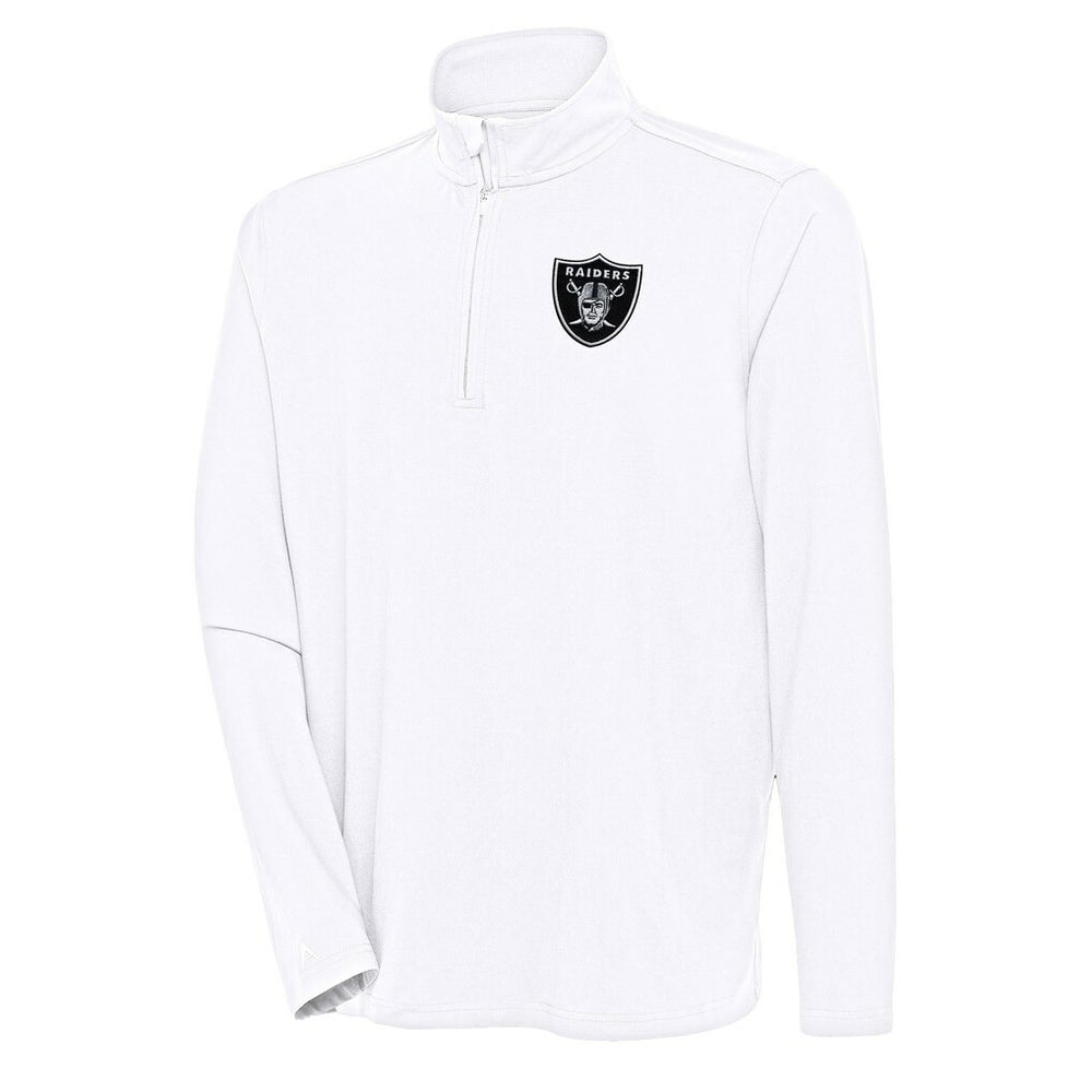 Las Vegas Raiders Antigua Hunk Quarter-Zip Pullover Top | NFL Hot