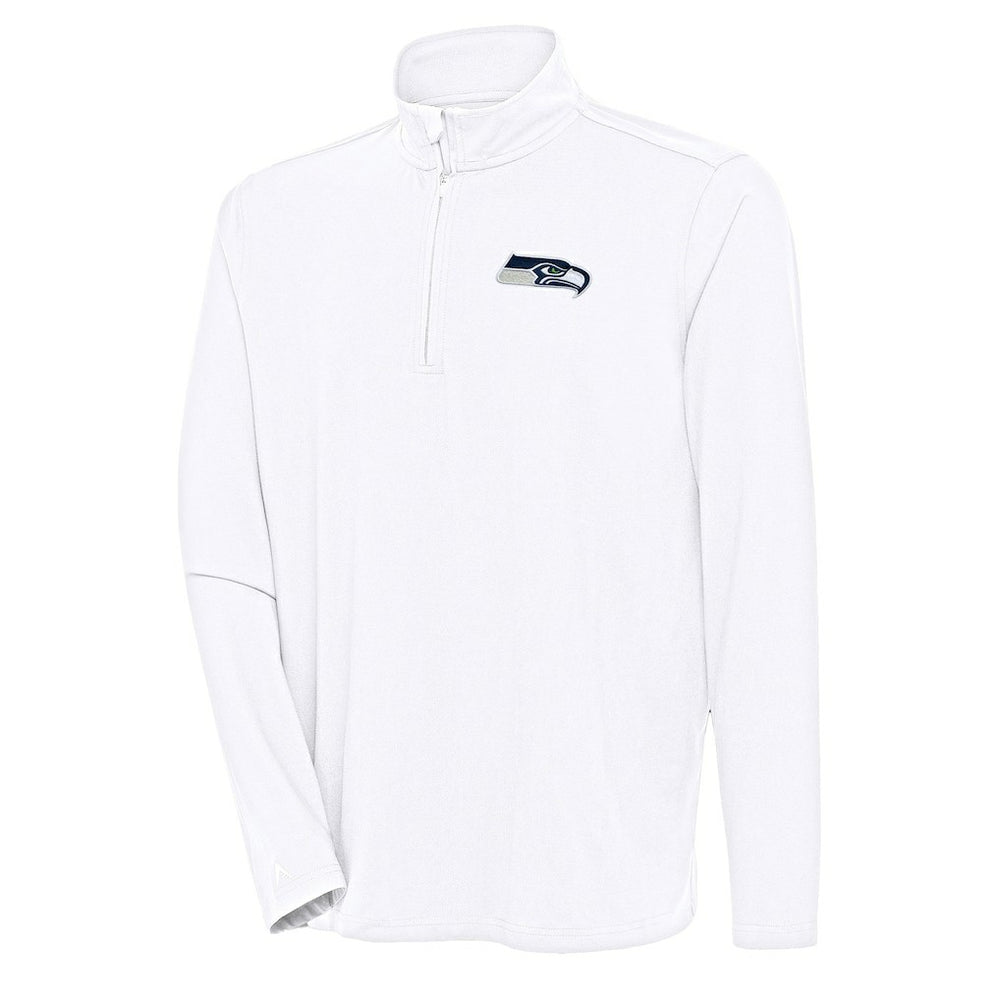 Seattle Seahawks Antigua Hunk Quarter-Zip Pullover Top | NFL Outlet
