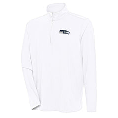 Seattle Seahawks Antigua Hunk Quarter-Zip Pullover Top | NFL Outlet