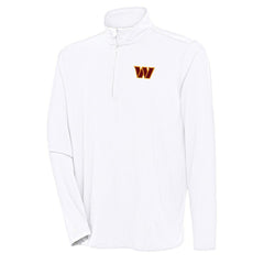 Washington Commanders Antigua Hunk Quarter-Zip Pullover Top | NFL Discount