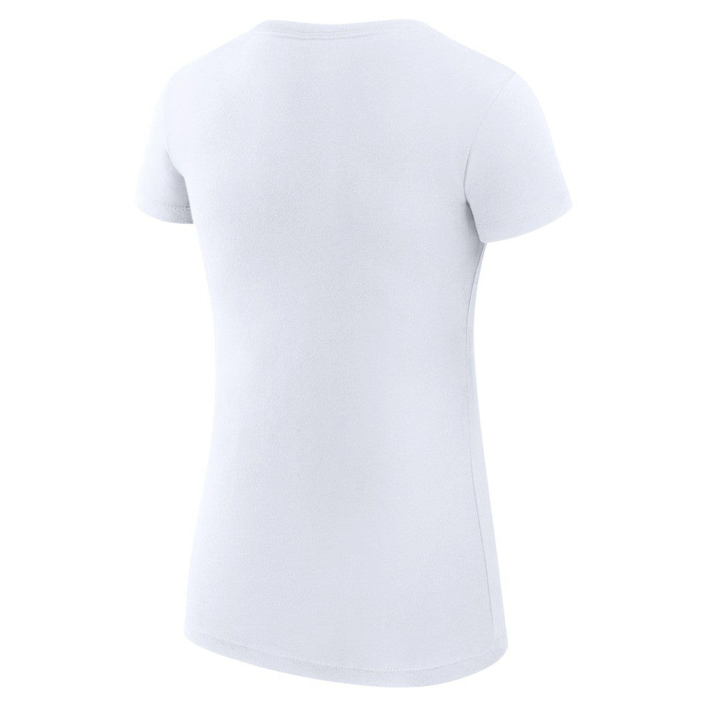 Houston Rockets G-III 4Her by Carl Banks Women's Super-Slim Fit Lightweight Filigree Logo T-Shirt - White for sale | NBA