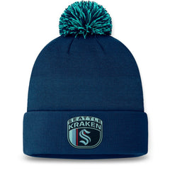 Seattle Kraken Fanatics 2024 NHL Draft Cuffed Knit Hat with Pom -  NHL Hats