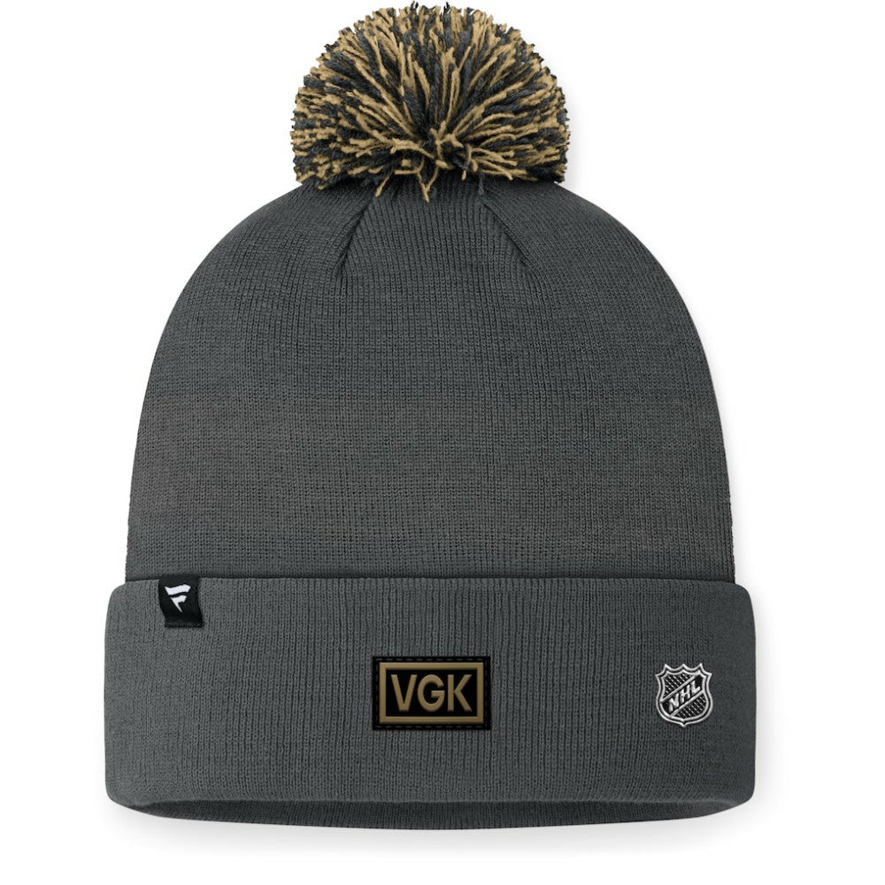 Vegas Golden Knights Fanatics 2024 NHL Draft Cuffed Knit Hat with Pom -  NHL Hats