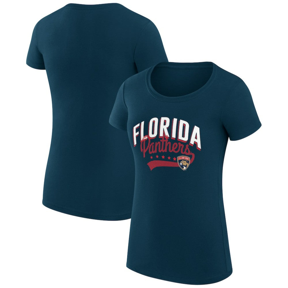 Florida Panthers G-III 4Her by Carl Banks Women's Super-Slim Fit Lightweight Filigree Logo T-Shirt – Navy -  NHL T-shirts