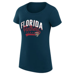 Florida Panthers G-III 4Her by Carl Banks Women's Super-Slim Fit Lightweight Filigree Logo T-Shirt – Navy -  NHL T-shirts