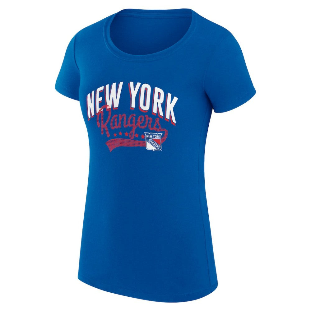 New York Rangers G-III 4Her by Carl Banks Women's Super-Slim Fit Lightweight Filigree Logo T-Shirt – Blue -  NHL T-shirts