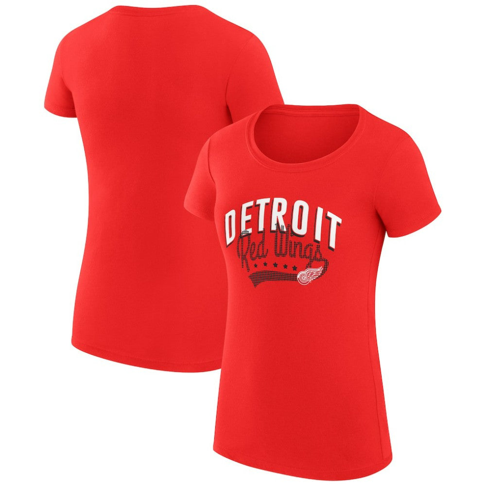 Detroit Red Wings G-III 4Her by Carl Banks Women's Super-Slim Fit Lightweight Filigree Logo T-Shirt – Red -  NHL T-shirts