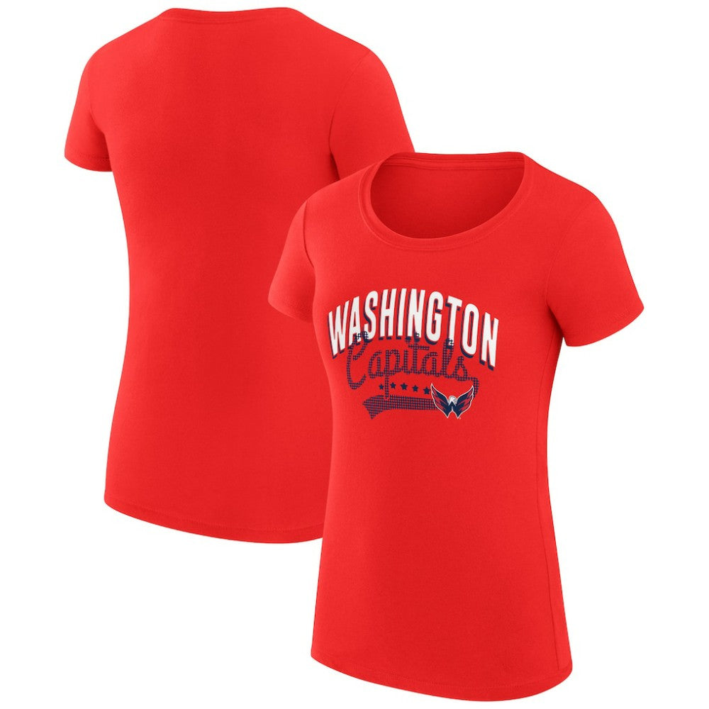Washington Capitals G-III 4Her by Carl Banks Women's Super-Slim Fit Lightweight Filigree Logo T-Shirt – Red -  NHL T-shirts