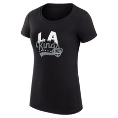 Los Angeles Kings G-III 4Her by Carl Banks Women's Super-Slim Fit Lightweight Filigree Logo T-Shirt – Black -  NHL T-shirts