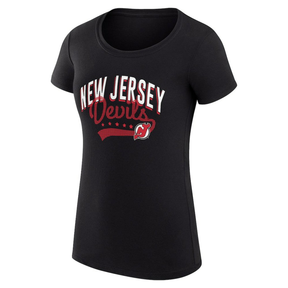 New Jersey Devils G-III 4Her by Carl Banks Women's Super-Slim Fit Lightweight Filigree Logo T-Shirt – Black -  NHL T-shirts