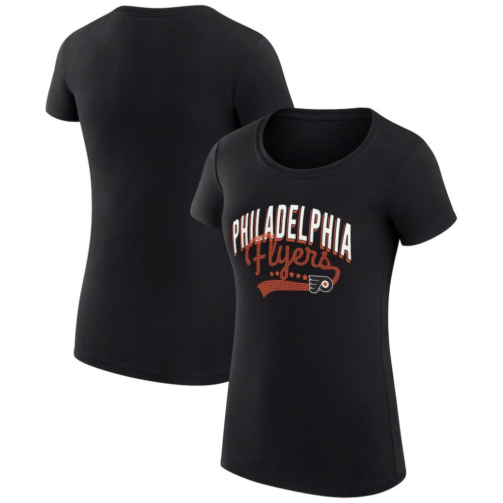 Philadelphia Flyers G-III 4Her by Carl Banks Women's Super-Slim Fit Lightweight Filigree Logo T-Shirt – Black -  NHL T-shirts