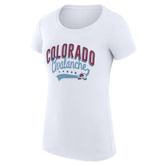 Colorado Avalanche G-III 4Her by Carl Banks Women's Super-Slim Fit Lightweight Filigree Logo T-Shirt – White -  NHL T-shirts