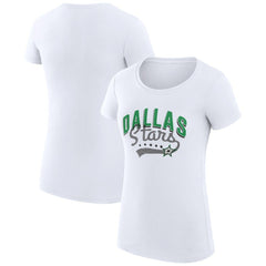 Dallas Stars G-III 4Her by Carl Banks Women's Super-Slim Fit Lightweight Filigree Logo T-Shirt – White -  NHL T-shirts