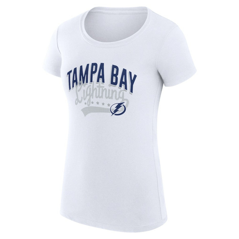 Tampa Bay Lightning G-III 4Her by Carl Banks Women's Super-Slim Fit Lightweight Filigree Logo T-Shirt – White -  NHL T-shirts
