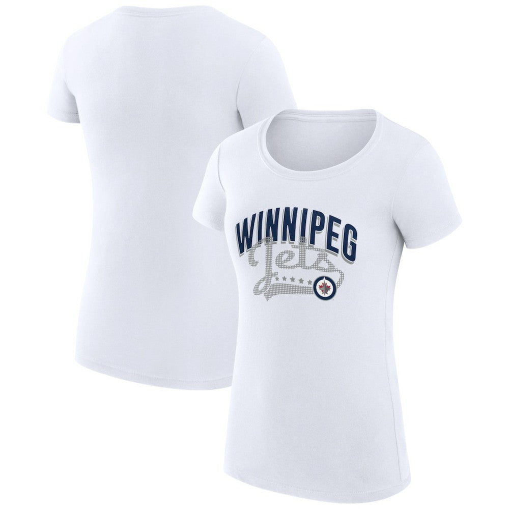 Winnipeg Jets G-III 4Her by Carl Banks Women's Super-Slim Fit Lightweight Filigree Logo T-Shirt – White -  NHL T-shirts