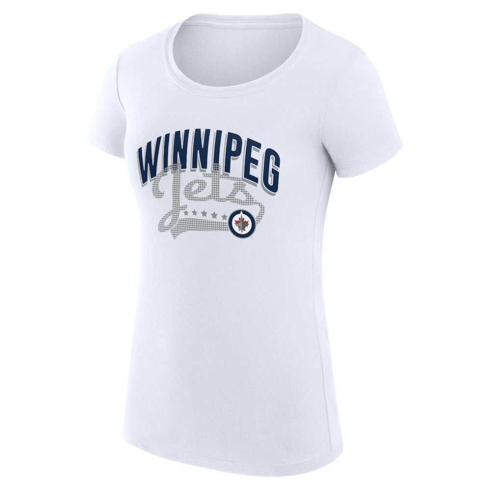 Winnipeg Jets G-III 4Her by Carl Banks Women's Super-Slim Fit Lightweight Filigree Logo T-Shirt – White -  NHL T-shirts