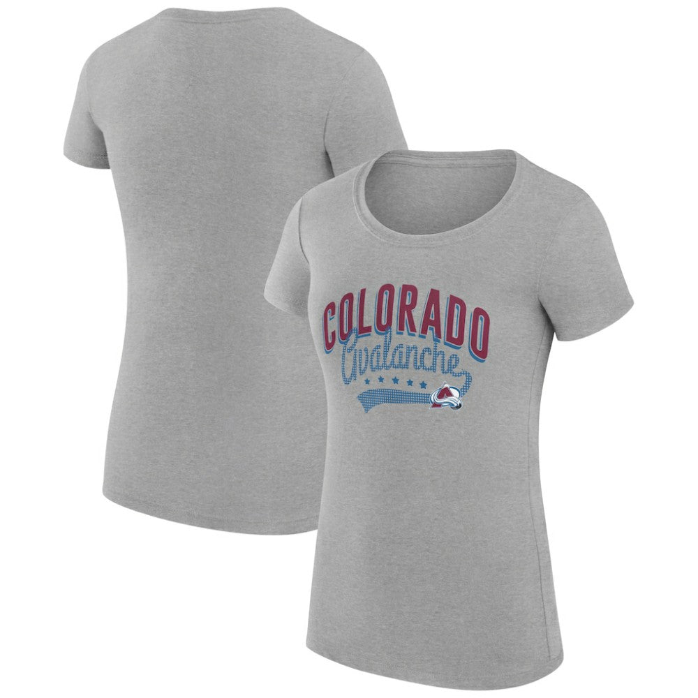 Colorado Avalanche G-III 4Her by Carl Banks Women's Super-Slim Fit Lightweight Filigree Logo T-Shirt – Gray -  NHL T-shirts