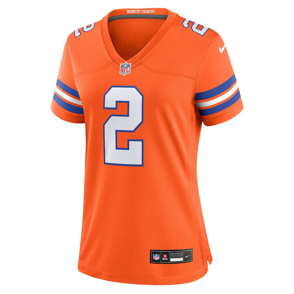 Denver Broncos Patrick Surtain II  Women's Mile High Collection 1977 Throwback Player Game Jersey | NFL US