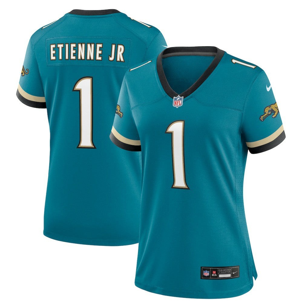 Jacksonville Jaguars Travis Etienne Jr  Women's Prowler Throwback Game Jersey | NFL Sale
