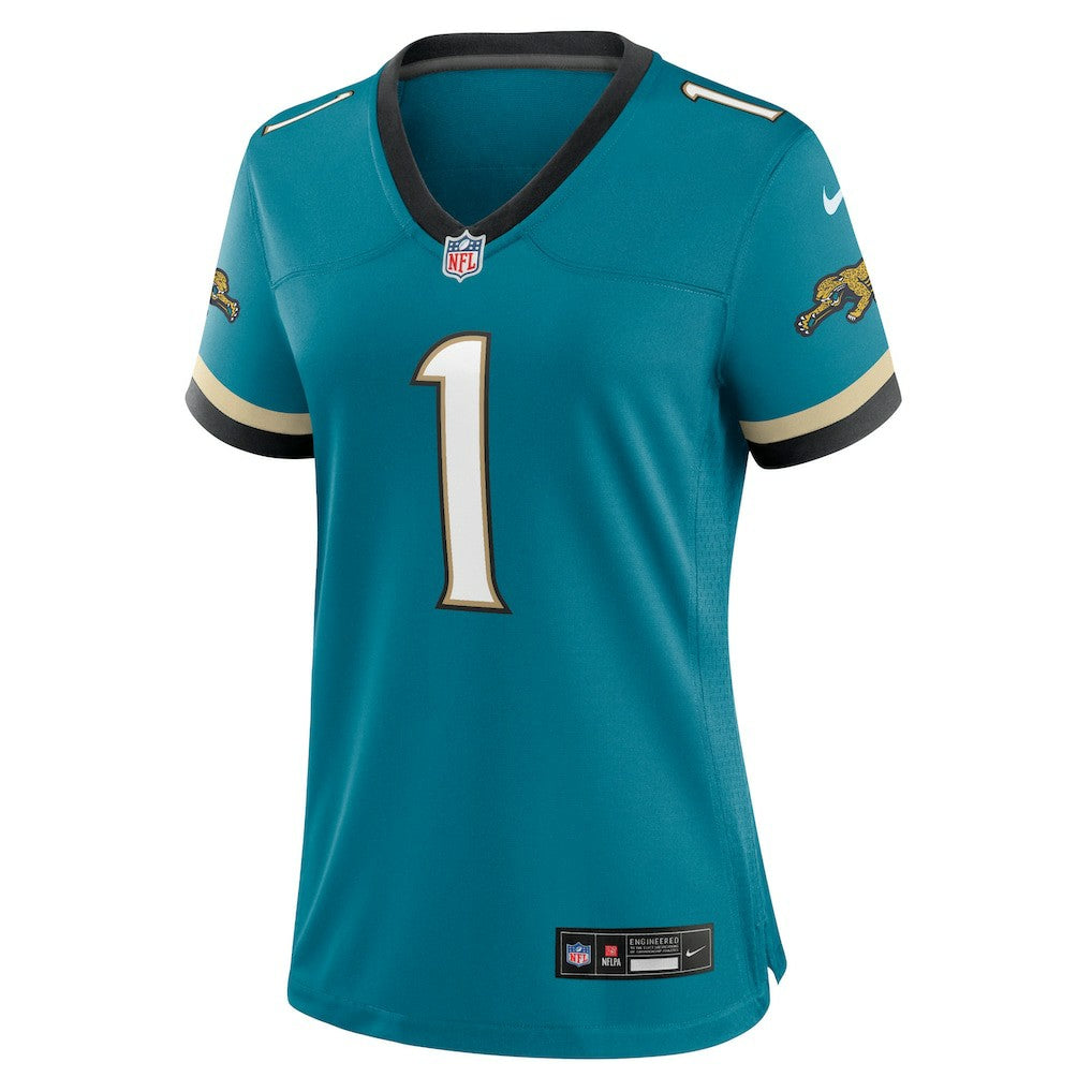 Jacksonville Jaguars Travis Etienne Jr  Women's Prowler Throwback Game Jersey | NFL Sale