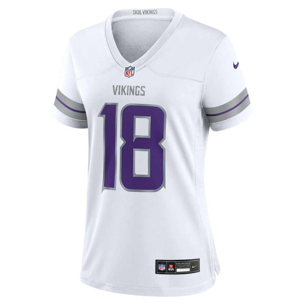 Minnesota Vikings Justin Jefferson  Women's Alternate Game Player Jersey | NFL New