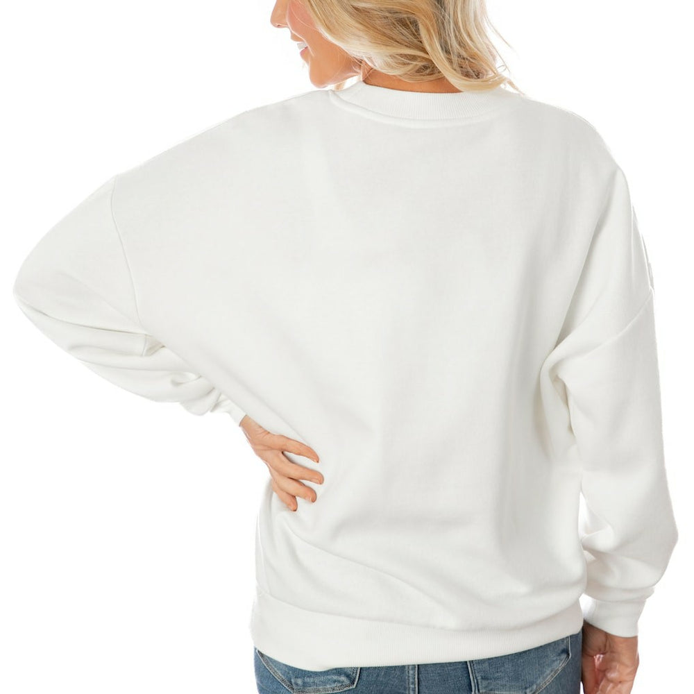 Philadelphia Eagles Gameday Couture Women's Oversized Yard Line Tri-Blend Pullover Sweatshirt | NFL On sale