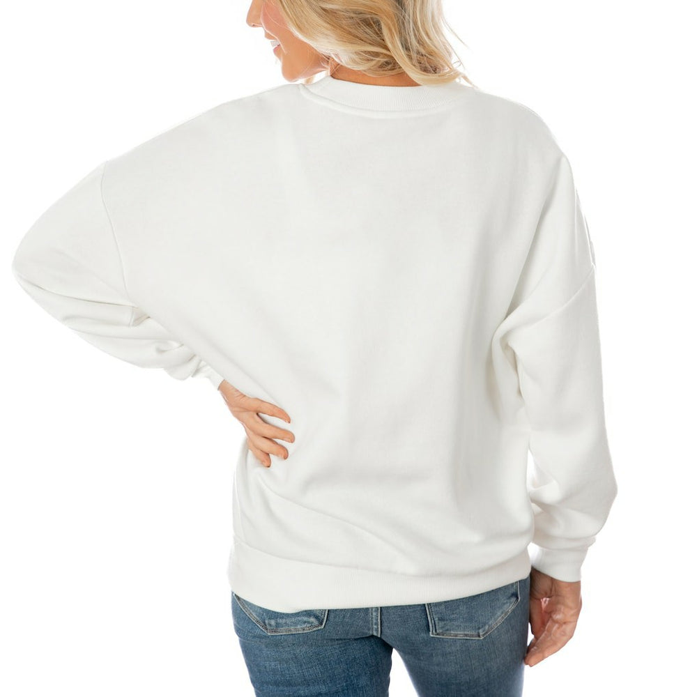 Dallas Cowboys Gameday Couture Women's Oversized Yard Line Tri-Blend Pullover Sweatshirt | NFL Hot
