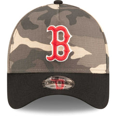 Boston Red Sox New Era Camo Crown A-Frame 9FORTY Adjustable Hat - MLB Hats