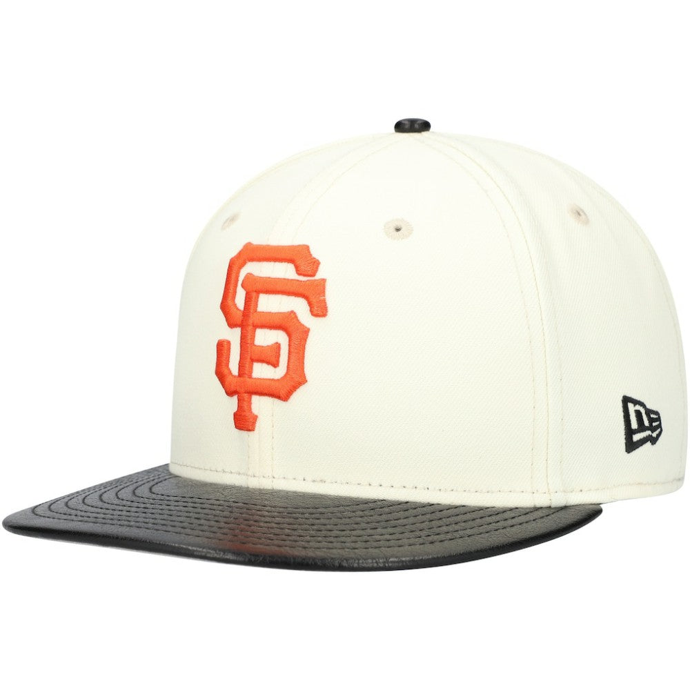 San Francisco Giants New Era Game Night Leather Visor 59FIFTY Fitted Hat - MLB Hats
