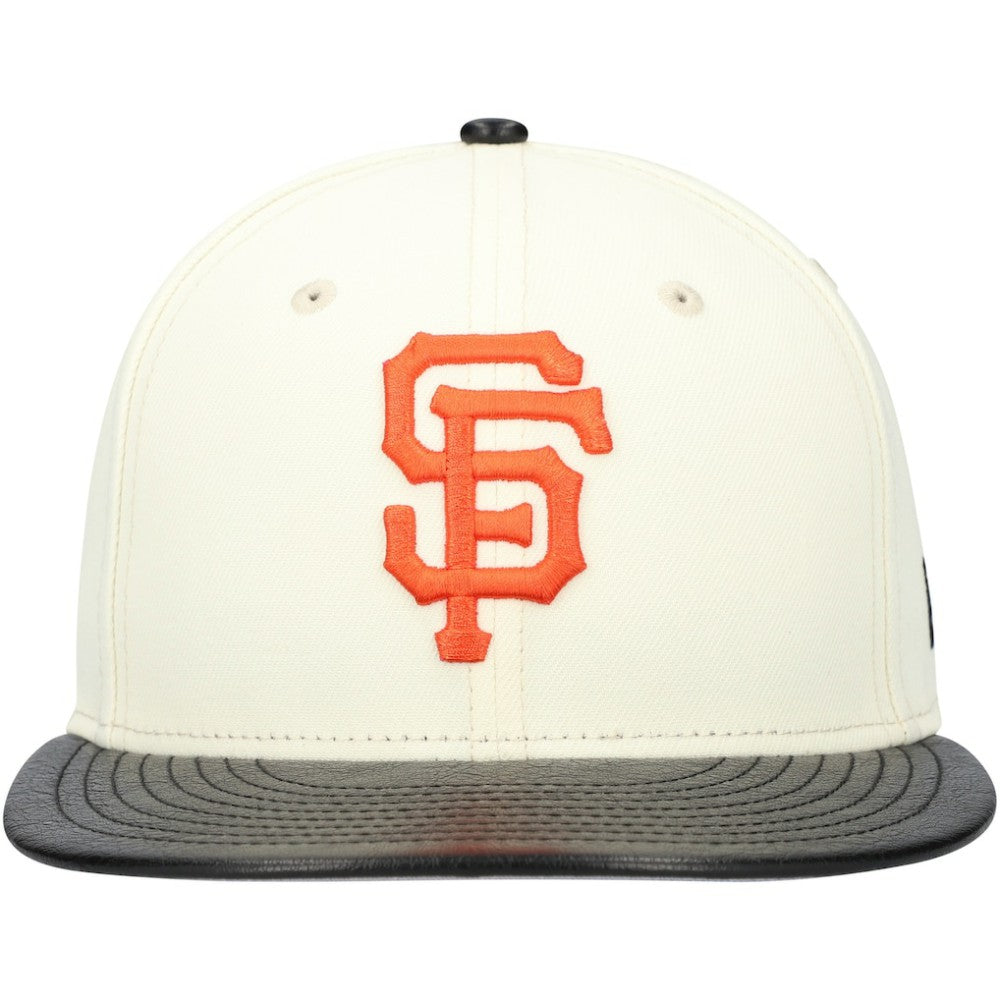 San Francisco Giants New Era Game Night Leather Visor 59FIFTY Fitted Hat - MLB Hats